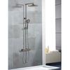 Colonne de douche thermostatique - EDOUARD ROUSSEAU - Grafito - Tête de douche orientable Ø 250 mm - Gris