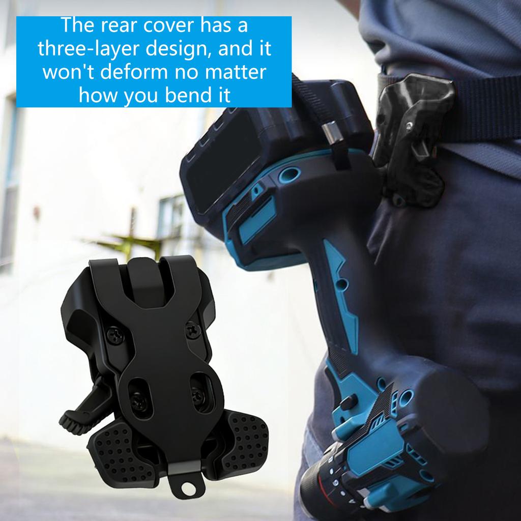 Electric Tool Holder Belt Clip For Power Tool Quick-Releases Hanger Storage Locking Belt Metal Waist Hanger