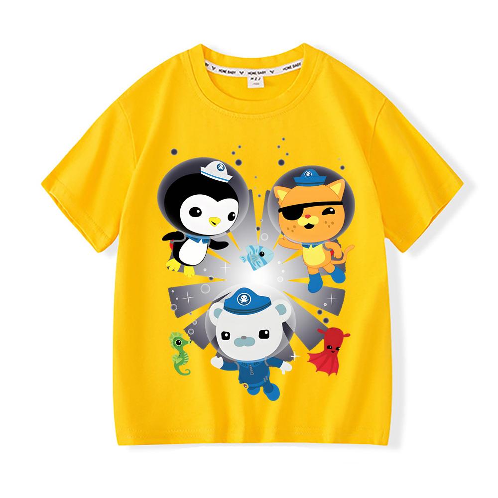 The Octonauts T-shirts High Quality Kawaii 100%Cotton Short Sleeve BoysGirls Children T Shirt Casual Graphic Printing Camisetas