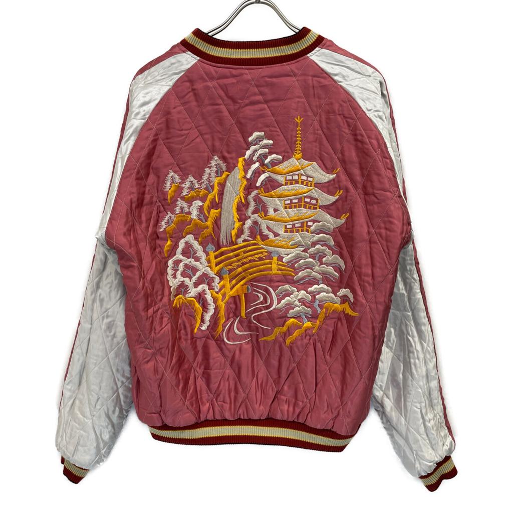 TOYO ENTERPRISE TT15391 BLACK EAGLExLANDSCAPE Souvenir Jacket Jacket XXL Black x pinkUsed