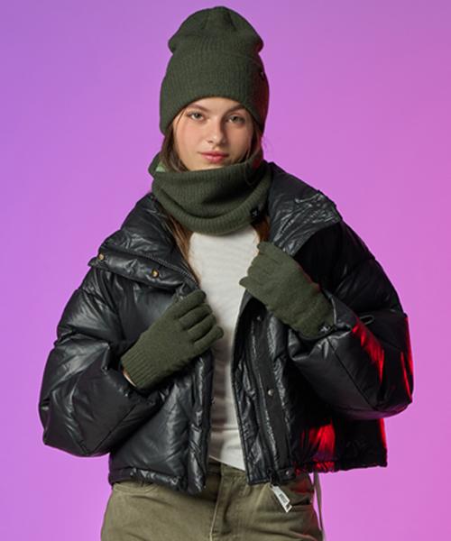 KOLEAT [Set-Up Ver.] Real Knit Women'S Beanie, Gloves, Scarf Set [6 Colors]