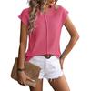 2026 Women's Retro Fashion Short Sleeve Loose Fit Versatile Sweater