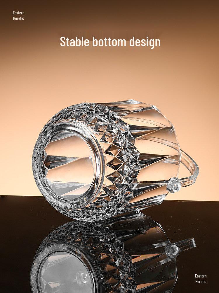 Acrylic Ice Bucket for Bars and Home - Small Beer Barrel Storage Container