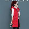 VANGULL Women Cotton Vest Winter Autumn Female Sleeveless Waistcoat Hooded Warm Long Vest Solid Coat