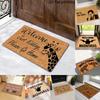 2D Flat-1PC Welcome Cork Doorway Floor Mat , Welcome Mats for Home Decoration.