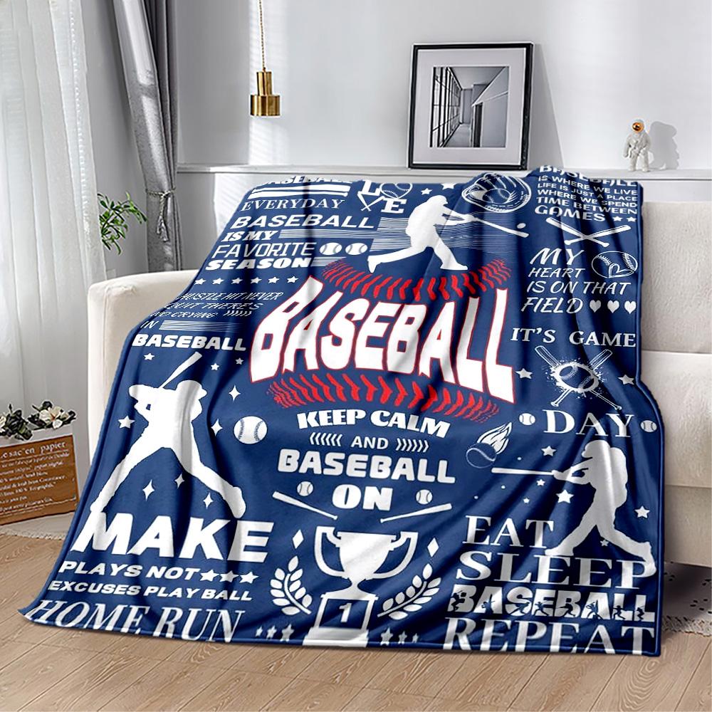 Baseball Field Design Blankets Are Suitable for Living Rooms, Bedrooms, Camping, and Other Places, Making Them an Ideal Choice for Gifts.