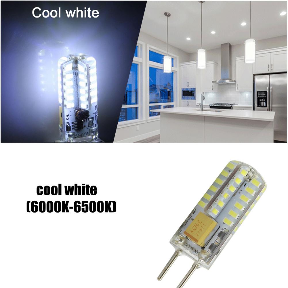 5pcs G4 LED Bulbs Warm White Cold White 3W AC/DC12V-24V GY6.35 Lamp Holder 3014 Lamp Beads Corn Lamp For Replace Halogen Lamp