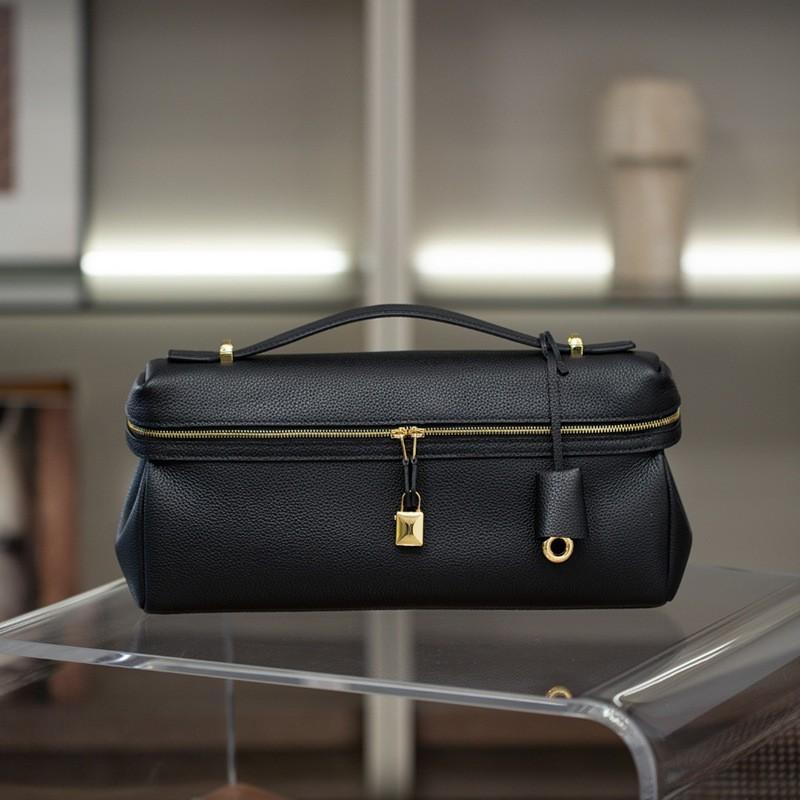 2026 New Old Money Wind Hand Carry Lunch Box Bag First Layer Cowhide Single Shoulder Crossbody Bag Dinner Bag Genuine Leather Hand Carry