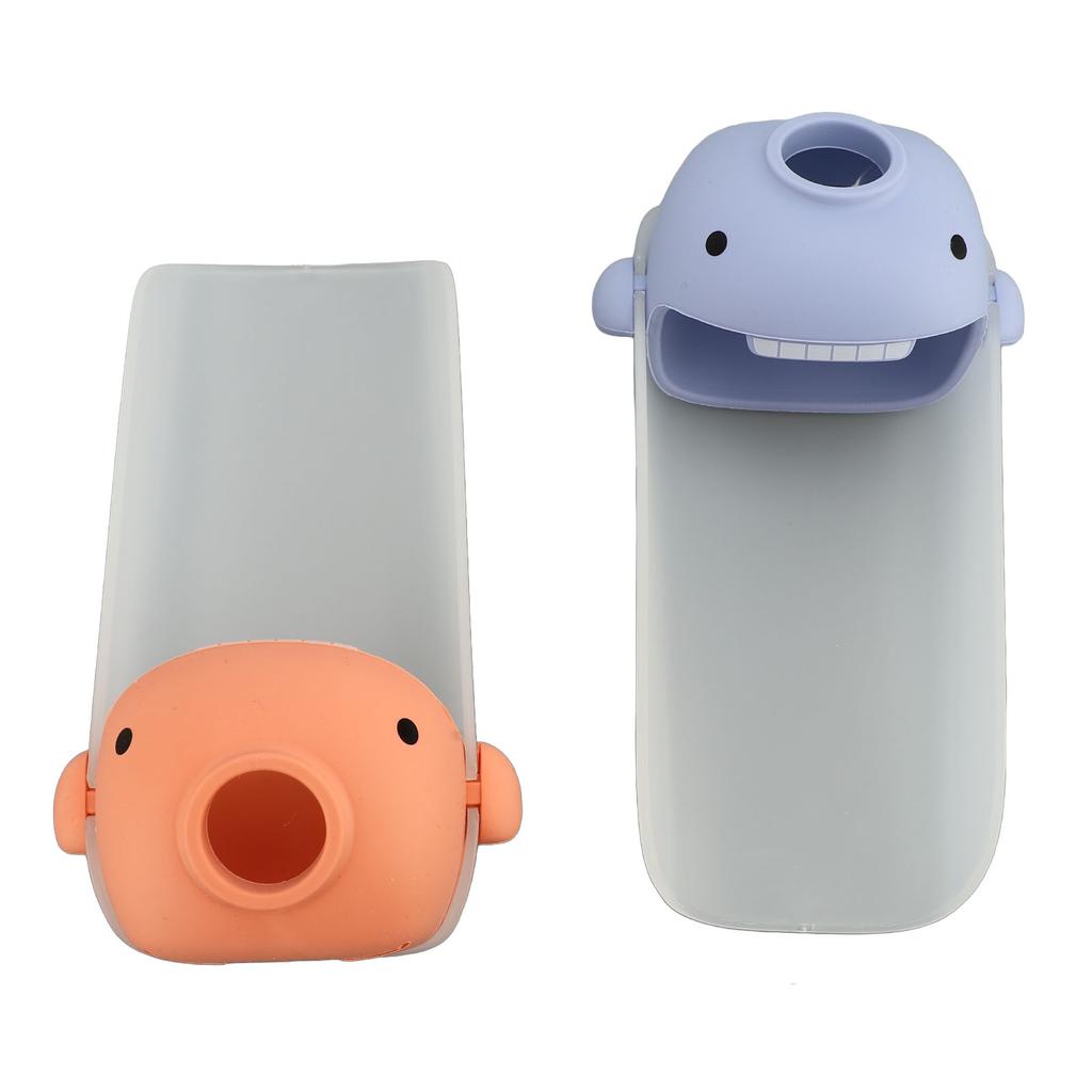 2Pcs Kids Faucet Extender for Hand Washing Cute Cartoon Shape Sink Faucet Extender for Bathroom Kitchen Bathtub Sink