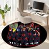 Famous cartoon NARUTO protagonist Uzumaki Naruto round carpet soft home decoration anti-slip door mat outdoor picnic mat carpet M4