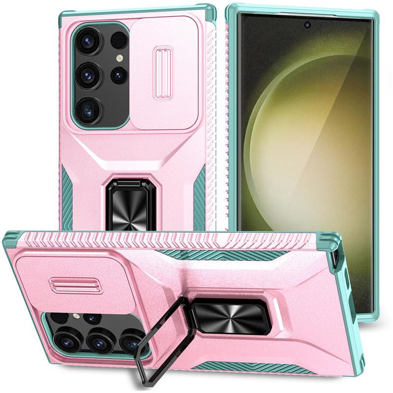 Suitable for Samsung S25ultra Car Magnetic Push Window Mobile Phone Case A55 Harvester Bracket Protection Case