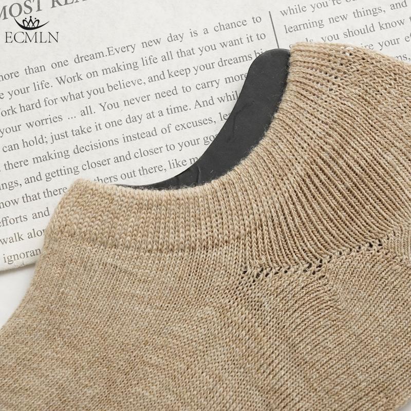 Men's Socks Towel Bottom Boat Socks Sports Thickened Shallow Invisible Socks Silicone Non-slip No-drop Heel Sweat-absorbent Deodorant Men's Socks