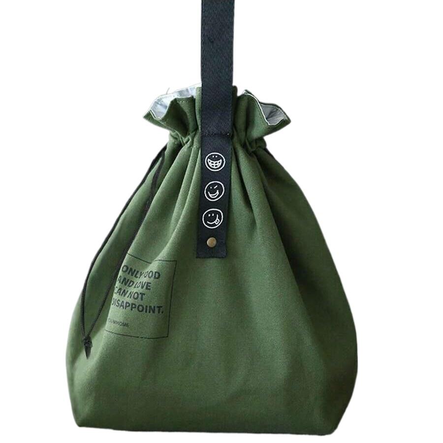 

Double Layer Drawstring Portable Lunch Box Bag for Daily Travel Outdoor Food Storage Insulation and Freshness Preservation Bag