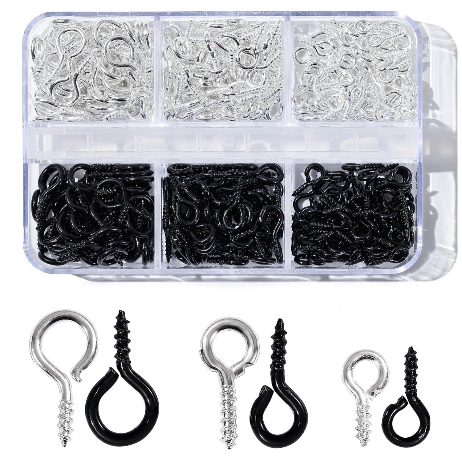 

300pcs Small Screw Pins Eye Pins Pendants for Jewelry Making & Bead Charms, Tiny Eye Hooks for Crafts