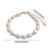 Small Rice Pearls Rice Pearl Strand Bracelets Adjustable Chain Beaded Strand Bracelets  Women