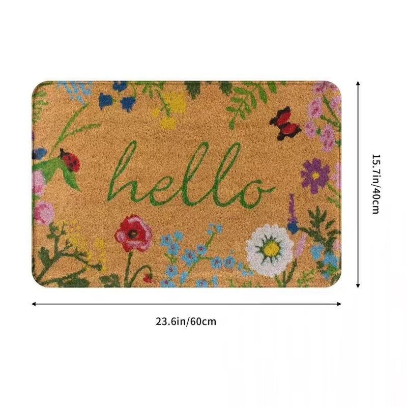Floor Mat 1PCS Flushed Floor Mat Bathroom Anti Slip Absorbent Mat Toilet Toilet Stain Resistant Foot Mat