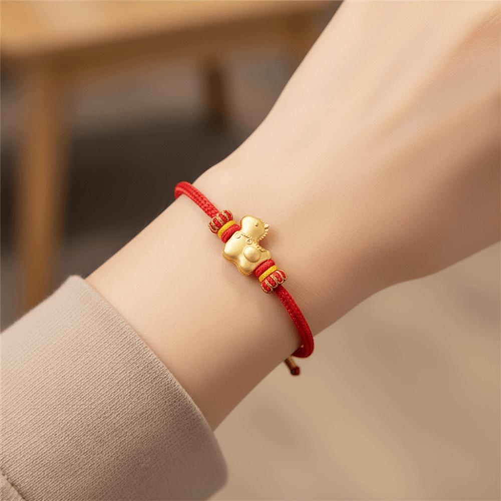 Chinese Style Horse Year Bracelet Hand-woven Fortune Bracelet Good Lucky Bracelet Spring Festival