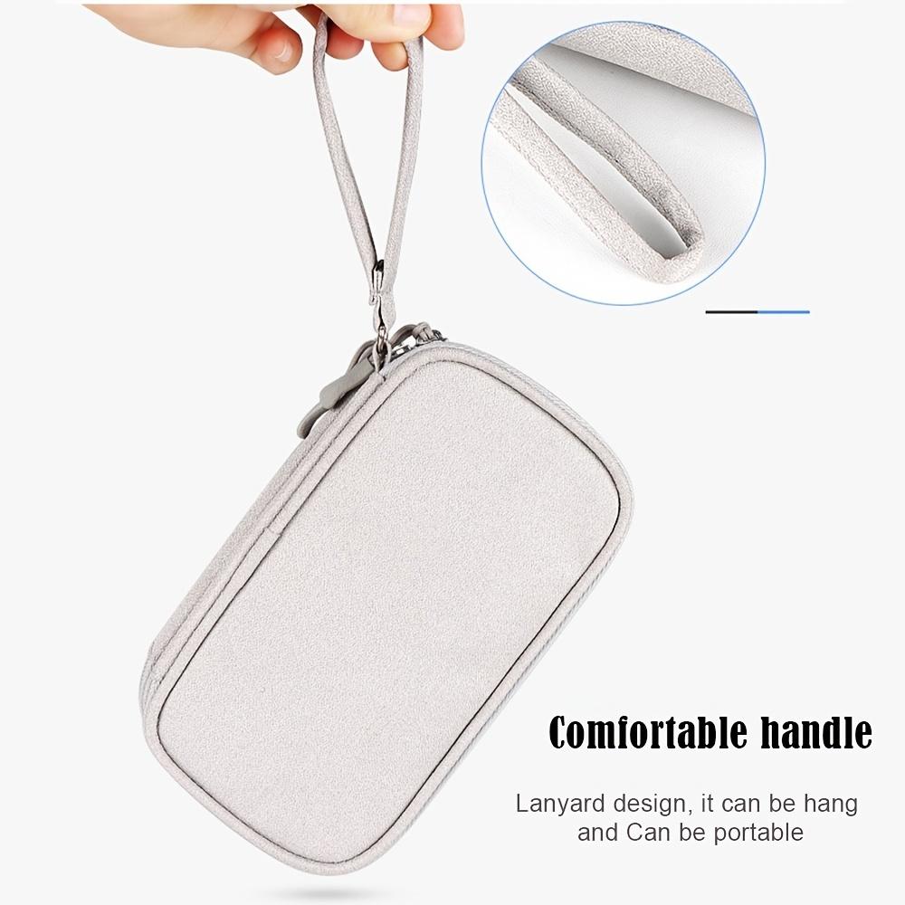 Nylon Storage Bags Double Layer Waterproof Travel Organizer For Earphone Mouse Charger Cable Hard Drives Electronics Accessories