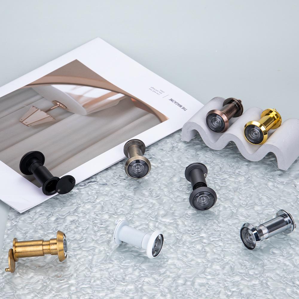 Universal Anti-Theft Peephole: Adjustable Door Viewer for Hotels/Guesthouses, Interior To Exterior View, Anti-Pry Design.