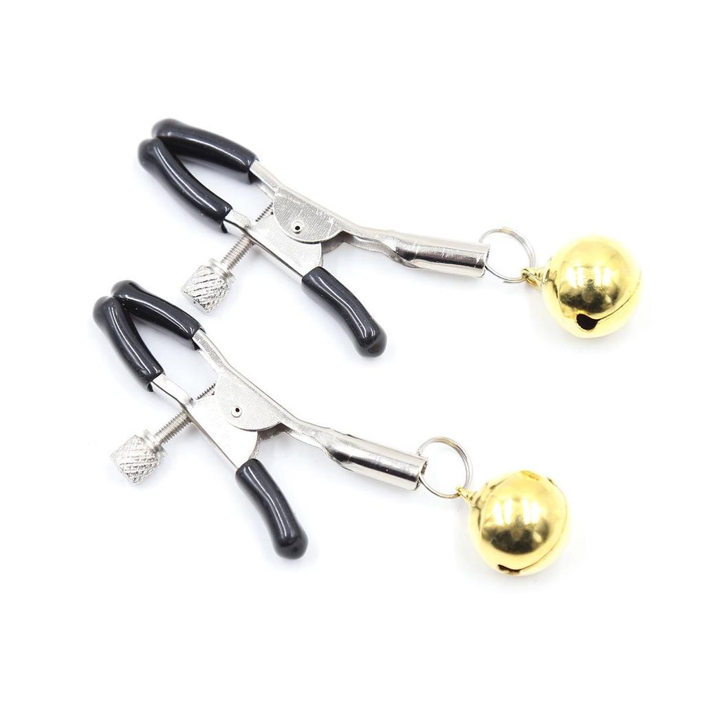 Nipple Clamps with Bells - Erotic Accessories for Couples