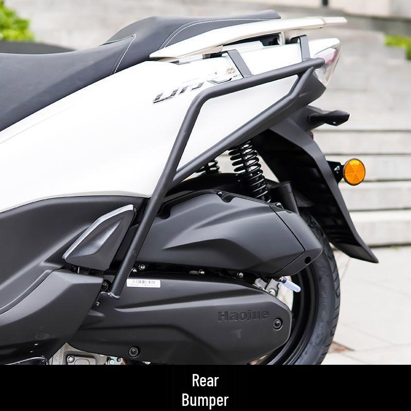 

Haojue UFR Motorcycle Front & Rear Anti-Fall Bars with Exhaust Protection & Backrest