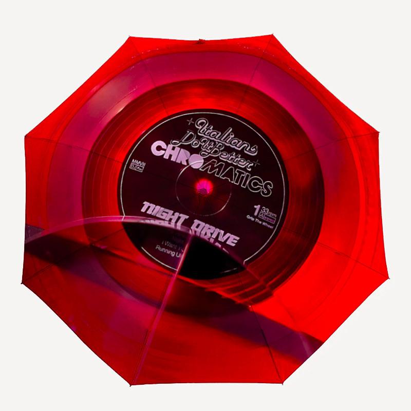 

1pc Chromatics Vinyl Automatic Open/Close Umbrella with One-Touch Button, Compact Folding Canopy, Sturdy 8-Rib Windproof Design S19