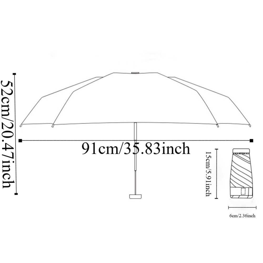 High-end Pocket Manual Umbrella UV Protection Compact Portable Brolly  Daily Use