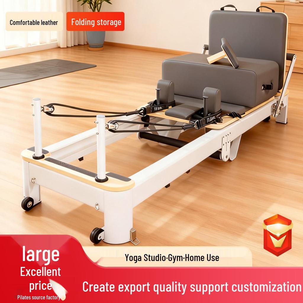 Foldable Aluminum Alloy Core Pilates Bed for Yoga Studio/Gym Equipment