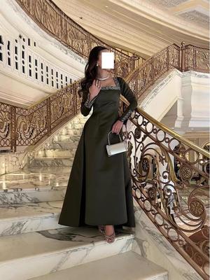 Vestido de fiesta de noche de otoño de Oriente Medio 2024: Estilo europeo y americano