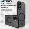 KEYSION Магнітний чохол для телефону для TECNO Spark Go 2 Силікон+ПК Матовий напівпрозорий Ударостійка задня кришка для Infinix Smart 10