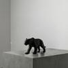 3D Printed Black Panther Figurine, Matte Black Texture Geometric Desktop Decoration, Layered Panther Sculpture Home Office Decor Gift