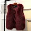 Imitation fur vest women's short autumn and winter new imitation fox fur vest thickened vest plush jacket