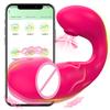 Controllo Remoto tramite App Vibratore Succhiante Stimolatore del Clitoride Dildo Massaggiatore del Punto G Masturbatore Femminile Giocattoli Sessuali per Adulti per Donne