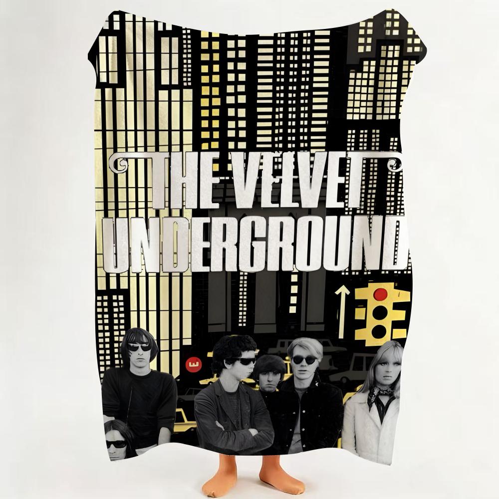 Band T The V Velvet U Underground Throw Flannel Throw Blanket Suitable for Sofa Living Room Bedroom 75cmx90cm