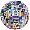50 Cold Retro Equipment Card Disc Graffiti Stickers Decorative Suitcase Pen Guitar Notebook Waterproof Explosive