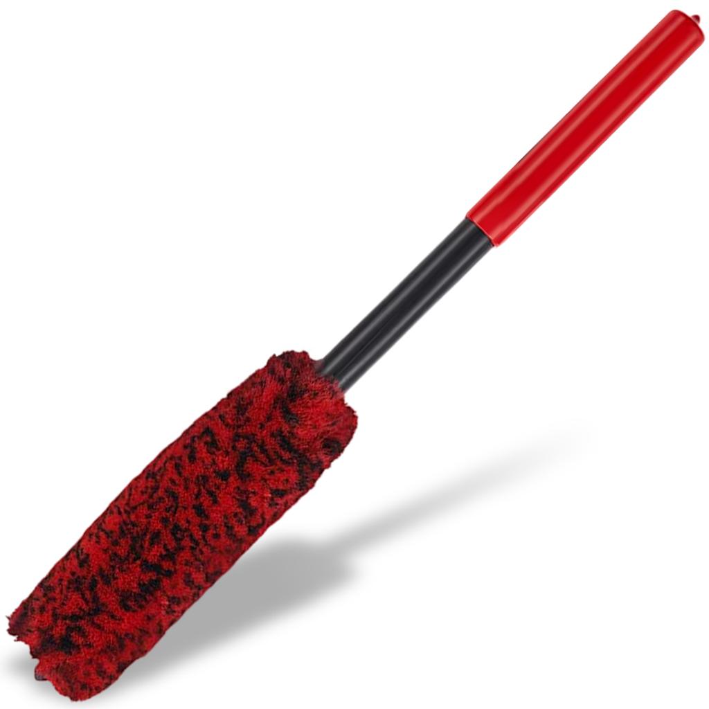 New Car Wheel Cleaning Brush Nylon Car Wheel Rim Detailing Brush with Long Handle Bendable Car Cleaner Brush Synthetic Wool Car