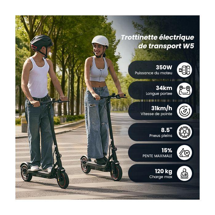 Foldable Electric Scooter 8.5'' AGILERIDE AS-B2, 350W Motor, 36V 7.8Ah Battery, Range 24-34km, Disc Brake, Scooter