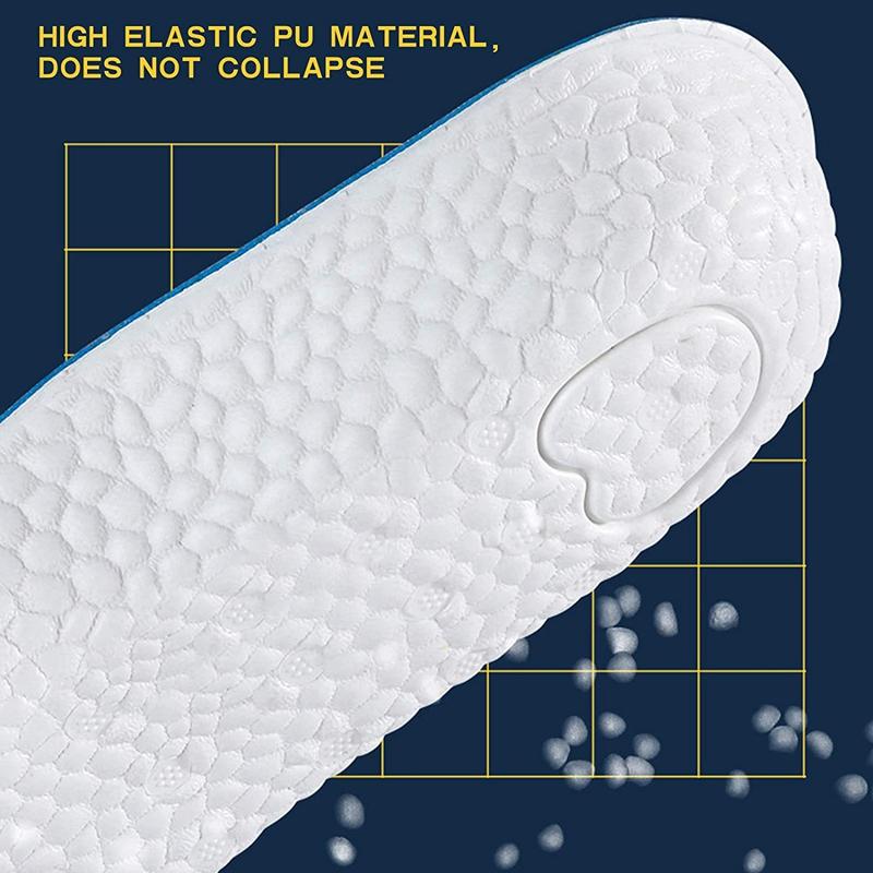 New Increase Height Insoles Light Weight Soft Elastic Arch Support Breathable Eva for Men Women Shoes Pads Heighten Lift Inserts