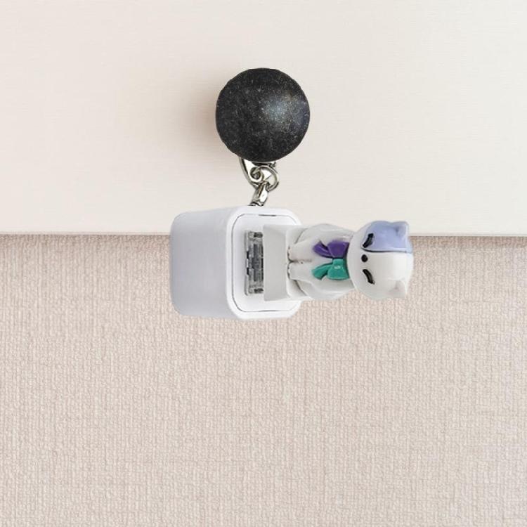 Auditory Visual Stress Reliever Keychain Glowing Animal Squeeze Toy For Key Organization ABS Sturdy Daily Companion