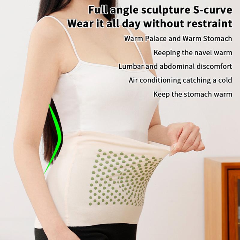 Self-Heating Mugwort Therapy Waist Support Belt Waist Support Belt Lower Back Support Thin Soft Elastic Kidney Fixation Belt