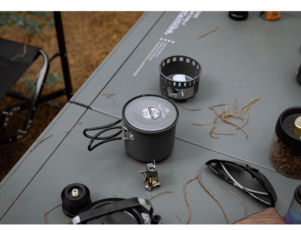Portable Outdoor Aluminum Alloy Alcohol Stove Set for Camping and Boiling Water