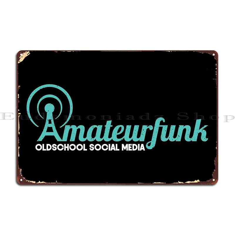 

Funkamateur Amateurfunk Metal Sign Create Living Room Club Design Create Tin Sign Poster 7.9x11.8In(20x30cm)
