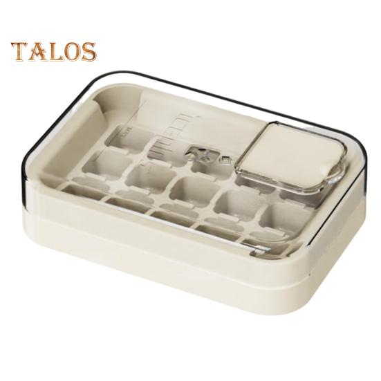 Zásobník na ledové kostky s víkem 15 kostek Mřížka na led Snadno vyjímatelné silikonové dno stohovatelné zásobníky na led do mrazničky