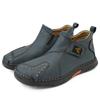 Handgefertigte Herren Motorradstiefel Sneaker Outdoor Herren Freizeitschuhe Leder Freizeit Wandern High Top Botas Neu Heißer Verkauf Stiefeletten