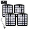 2/4 HEPA Sponge Filters For Eureka For Apollo V18C01A-200 AK9/AK10 For Midea VCS41S160 VCS42S200 VCC18C Vacuum Cleaner Filters