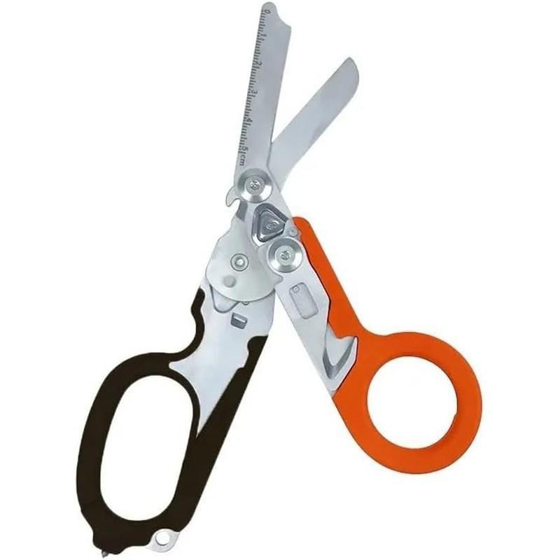 Multifunctional Emergency Rescue Shears With Strap Cutter Glass Breaker Outdoor Survival Emergency Response Tool