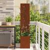 Garden Privacy Screen Canvas Floral Rustic 32 X 32 X 150 Cm