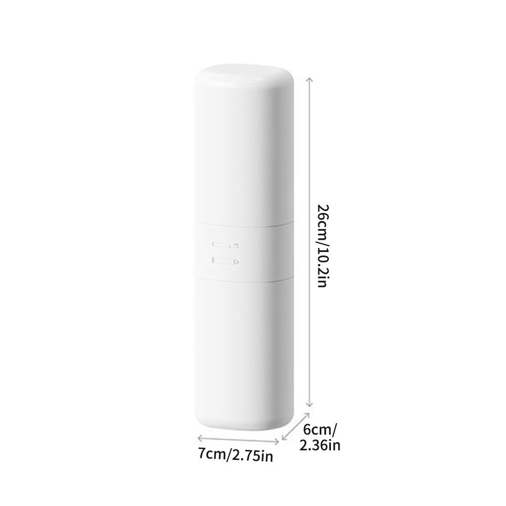 

Портативный дорожный стаканчик для зубной щетки с крышкой, для электрической зубной щетки, контейнер для хранения зубной пасты, дорожный стаканчик для полоскания рта, портативный, пыленепроницаемый белый