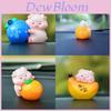 Car Decor Fruit Pig Figure Resin Creative Cute Car Interior Ornament For Kids Gift