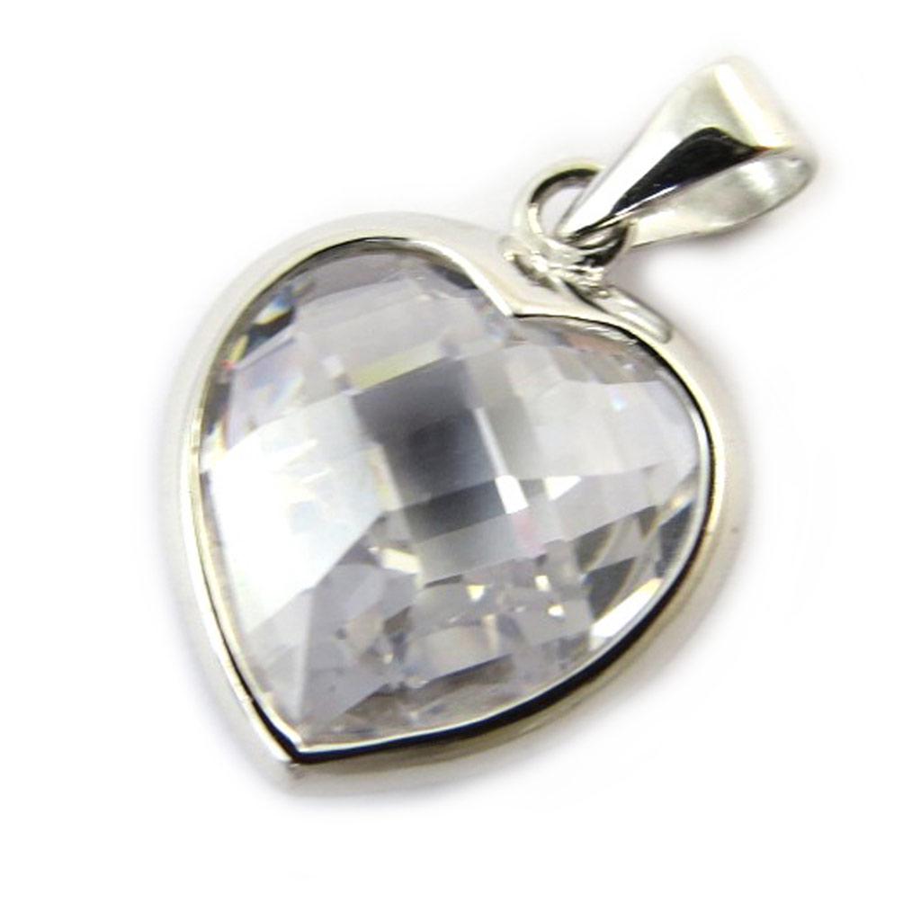 Les Trésors De Lily [F6289] - Silver Pendant 'Linda' Silver-white (rhodium-plated) - 15x15 Mm